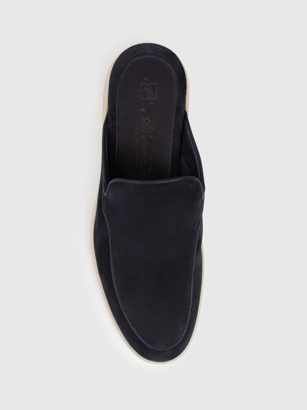 Navy Suede Towne Mule
