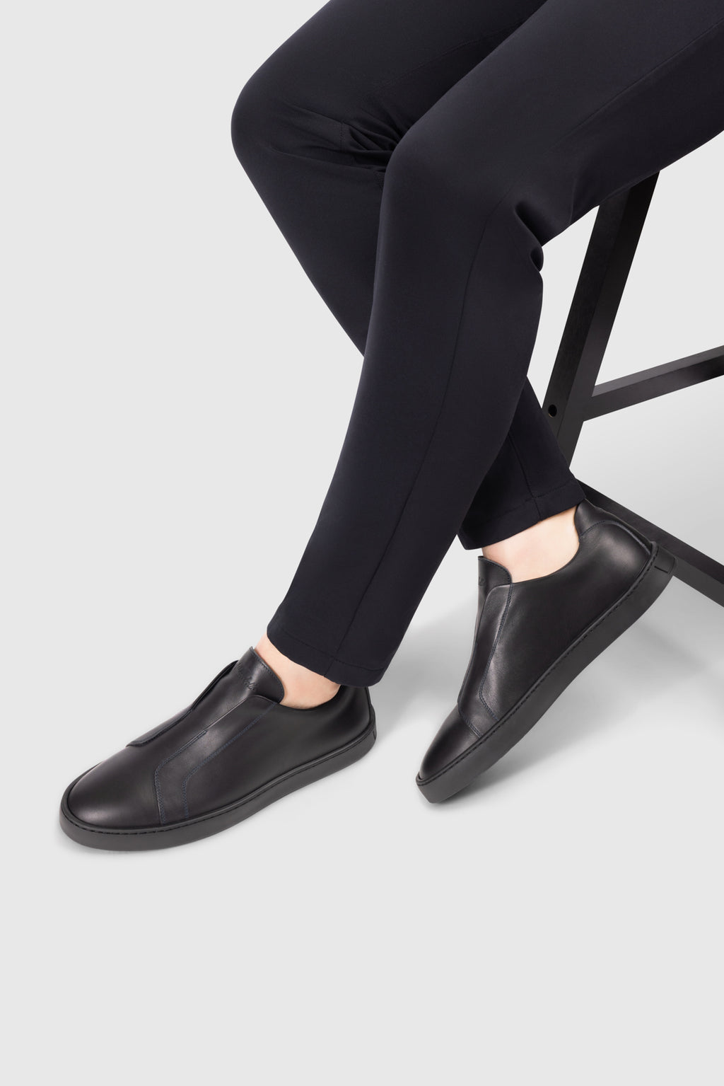 Black Slip-On Sneaker