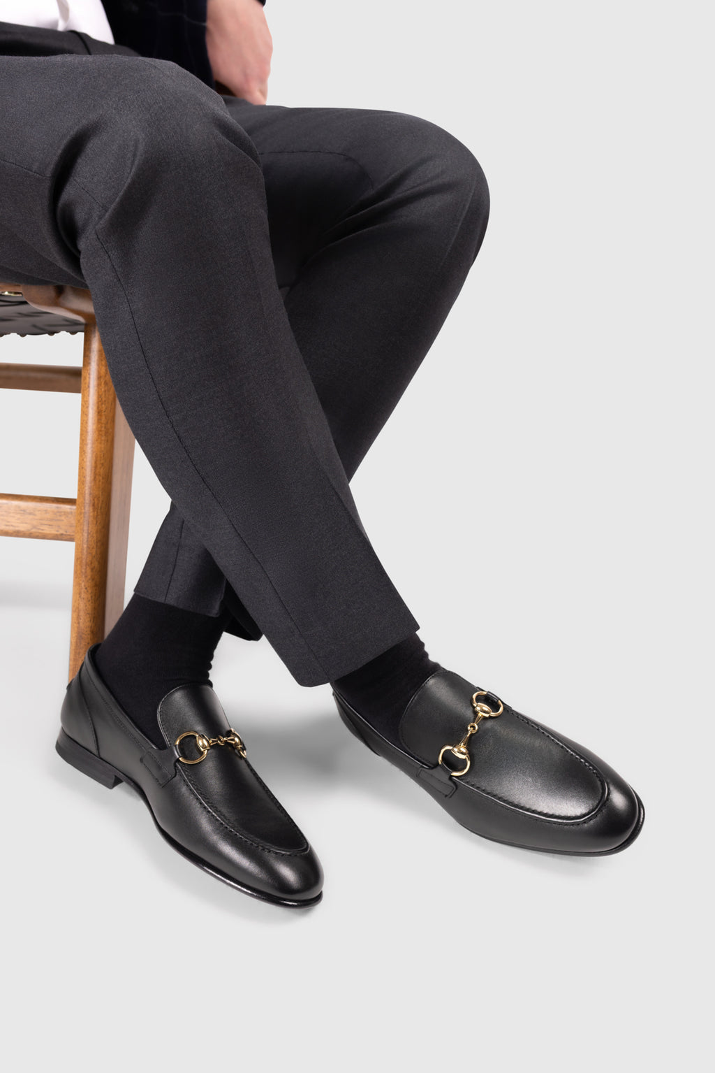 Black Buckle Loafer