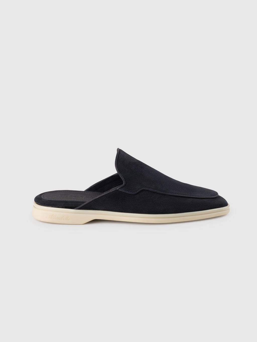 Navy Suede Towne Mule