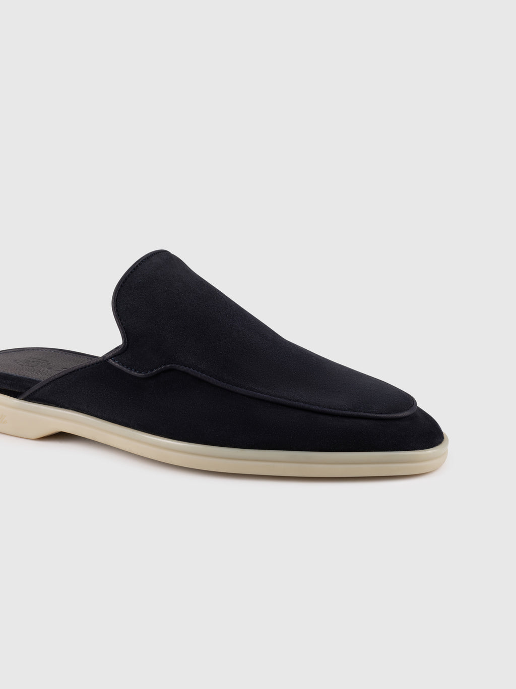Navy Suede Towne Mule