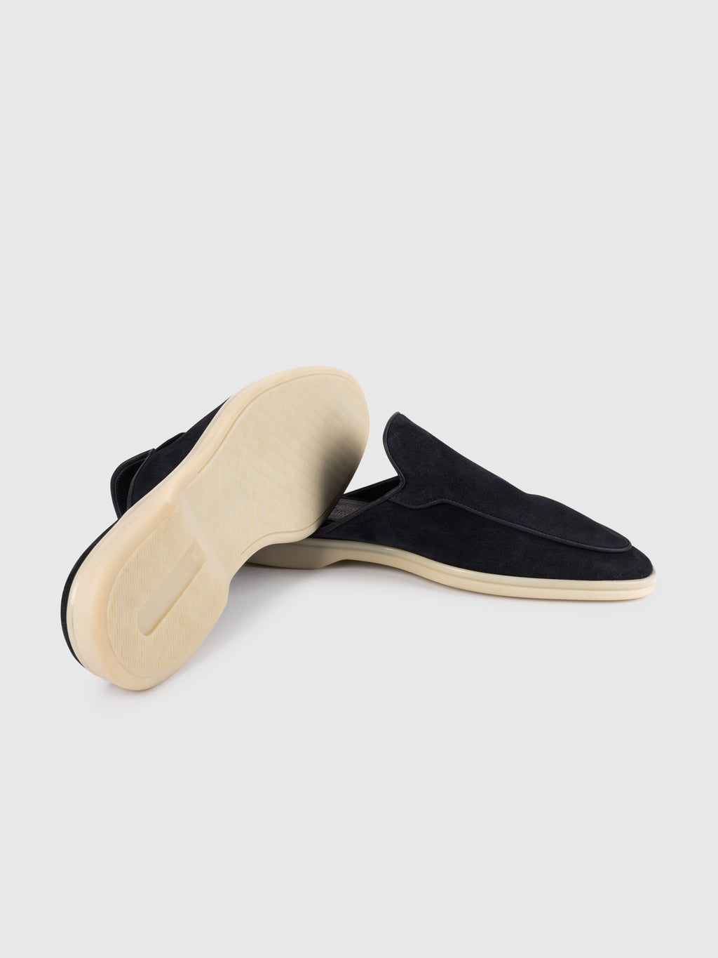 Navy Suede Towne Mule